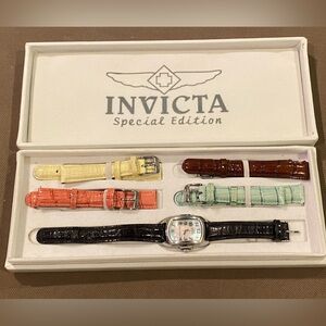 Invicta Special Edition Watch with Colorful Straps